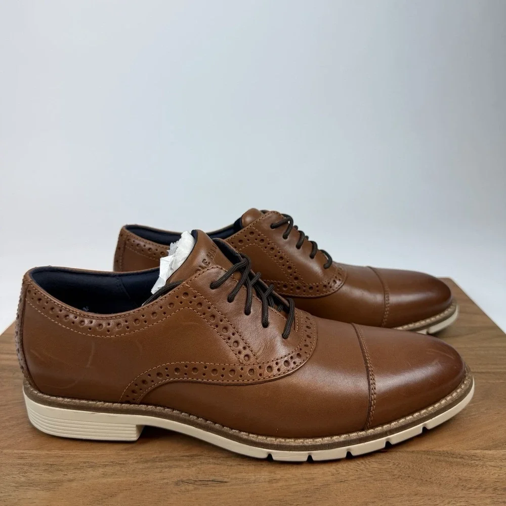 New Mens Cole Haan FlexGrand Plus Cap Toe Oxfords Sneakers Dress Shoes Sz 8 M‎